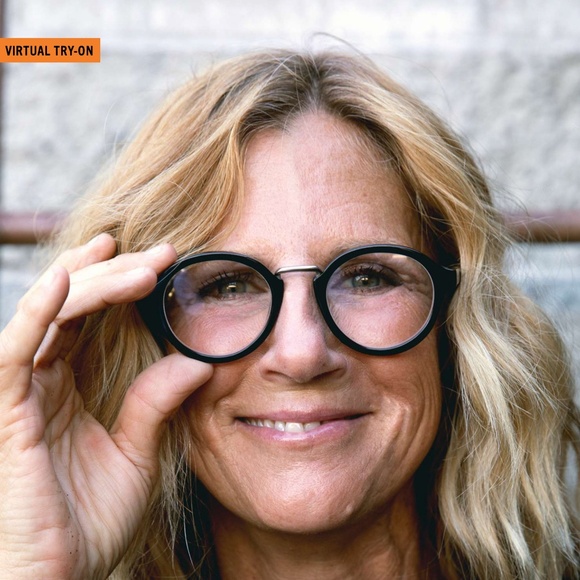 Caddis Reading Glasses Gramophone in Polished Black. 0.0x magnification - Picture 6 of 7